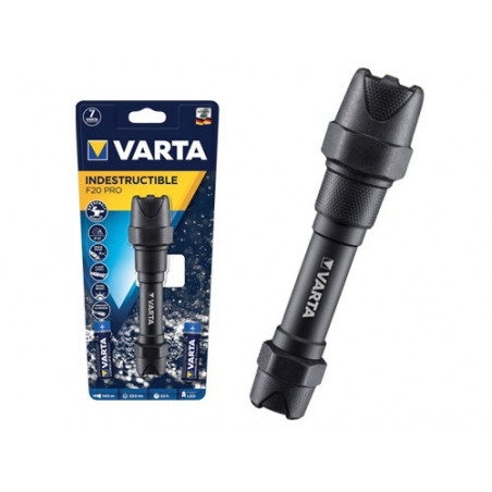 Torcia Varta Indestructible F20 Pro – 350 lm – IP67 – Corpo in alluminio anodizzato