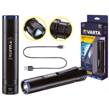 Torcia Varta Night Cutter F20R – 400 lm – Ricaricabile – Fino a 147 m di raggio