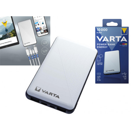Power Bank Varta Energy 10000mAh – Ricarica rapida per dispositivi mobili in movimento