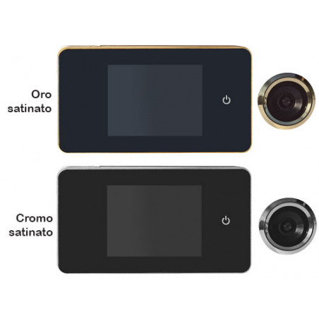 Spioncino digitale cromo satinato A.1673SC – Display LCD 2,6" per porte 38–110 mm