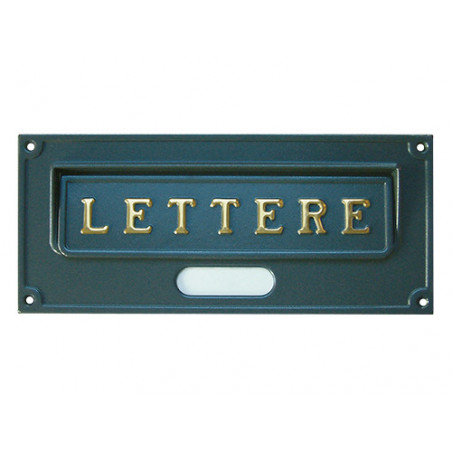 Placca bucalettere Roma A6N/GH – Ottone effetto ghisa – Prelievo posteriore formato rivista