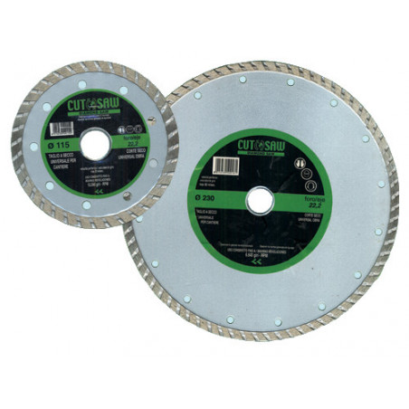 Disco diamantato Cut-Saw Ø230 mm – Corona continua – Taglio universale senza flangia