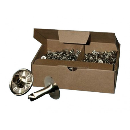 Rivetti nichelati MF 3x7 mm – Confezione da 1000 pezzi – Fissaggi resistenti per uso professionale