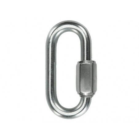 ELIMINARE H8Maglia ovale a vite zincata 6 mm A.64 – Collegamento robusto per catene e funi medie