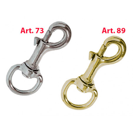 Moschettone universale ottonato 3/4 A.89 – Chiusura a vite per collegamenti sicuri