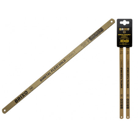 Lame Brixo HSS Bimetal Flexy Cobalt 300 mm – Confezione da 2 pezzi per taglio acciai duri
