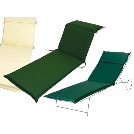 Cuscino Zippo ecru lettino 190x60x7 cm – Comfort per sdraio da giardino