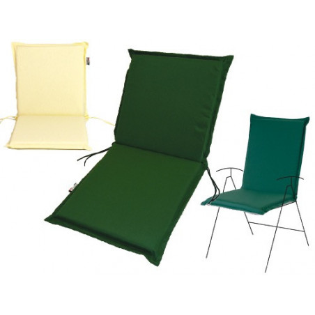 Cuscino Zippo verde schienale basso 95x48x6 cm – Comfort per sedie da giardino