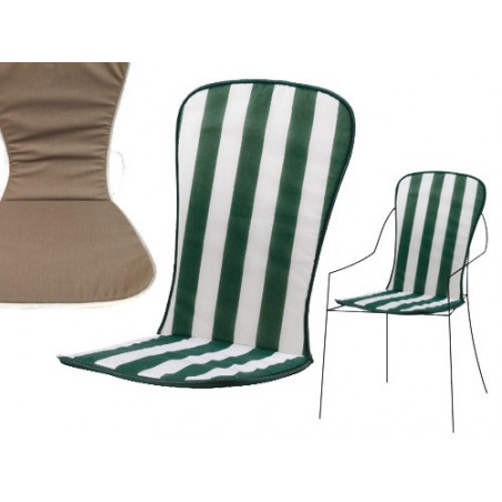 Cuscino Action monoalto bianco/verde 88x41x2 cm – Comfort versatile per sedie da giardino