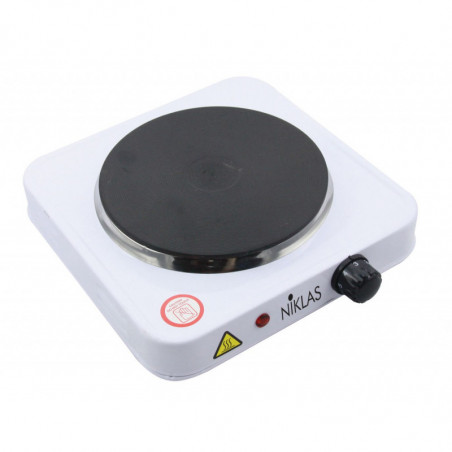Fornello elettrico Niklas 1 piastra Ø150 mm – 1000W – Termostato regolabile
