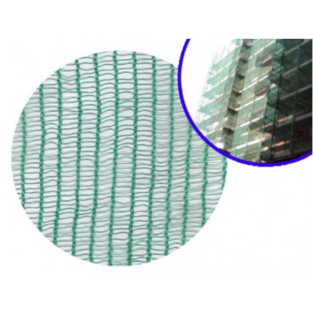 Rete per ponteggi Brixo verde H1,8x25 m – HDPE monofilo – 50 g/m² – Occhielli metallici
