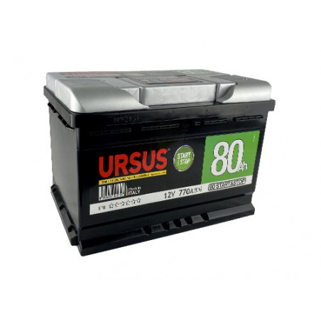 Batteria auto Ursus Start&Stop 72Ah – 12V – Tecnologia EFB – Avviamento sicuro