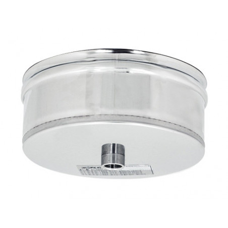 Tappo scarico condensa inox Ø12 cm – Acciaio AISI 316L – Per caldaie e caminetti