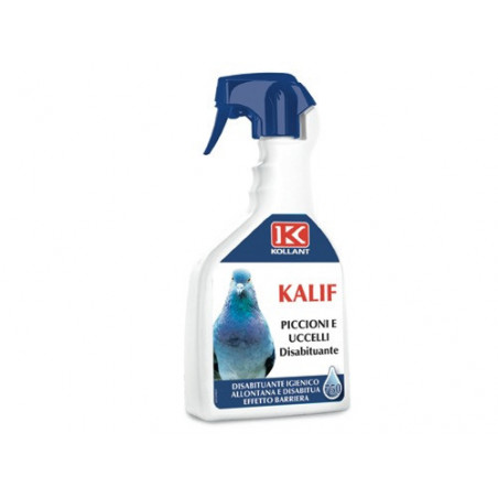 Repellente Kalif uccelli 750 ml – Barriera olfattiva naturale – Uso esterno