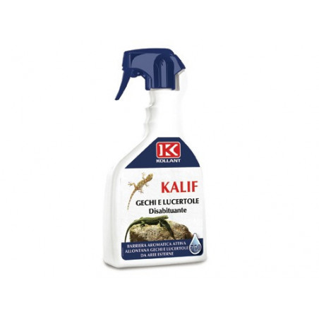 Repellente Kalif gechi e lucertole 750 ml – Barriera olfattiva naturale – Uso esterno