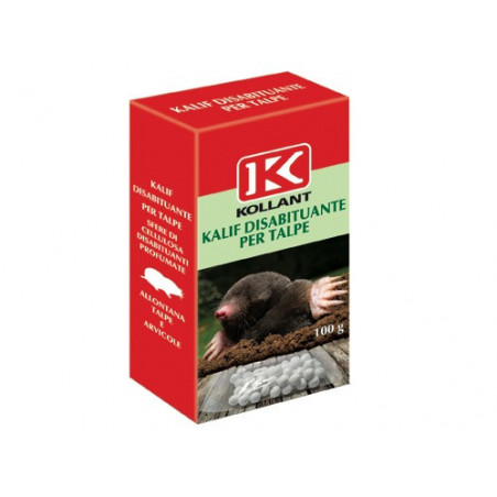 Repellente Kalif per talpe e arvicole 100 g – Sfere biodegradabili – Uso esterno