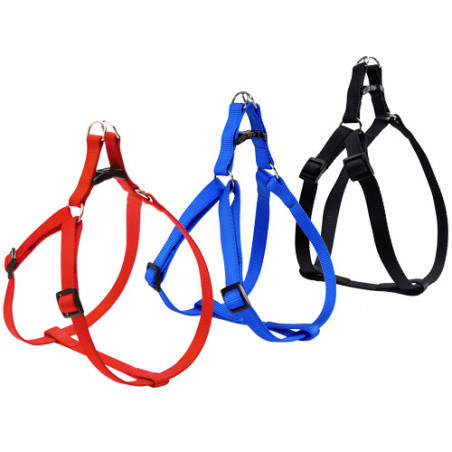 Pettorina Camon Flash nera mm 25 – Nylon resistente – Doppia regolazione per cani grandi