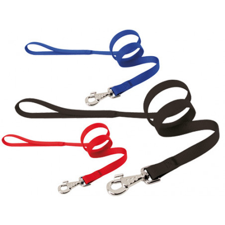 Guinzaglio Camon blu mm 25x1000 – Nylon resistente – Maniglia ergonomica per cani grandi