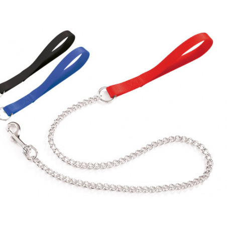 Guinzaglio Camon con catena blu mm 25 – Nylon resistente – Catena Ø4 mm per cani