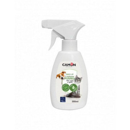 Lozione Camon Protection 300 ml – Olio di Neem – Lenitiva e purificante per cani e gatti