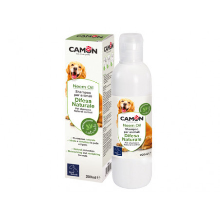 Shampoo Camon difesa naturale per cani e gatti 200 ml – Olio di Neem – Azione purificante
