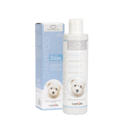 Shampoo Camon nutriente per cani 250 ml – Acqua di cocco e proteine del latte – Idratante e rinforzante