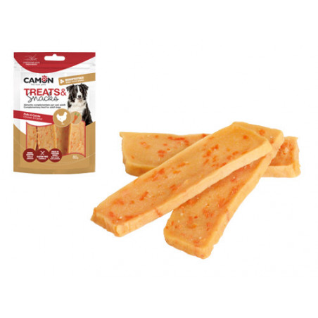 Snack Camon pollo e carote per cani 80g – 14 pezzi – Ricompensa naturale e gustosa