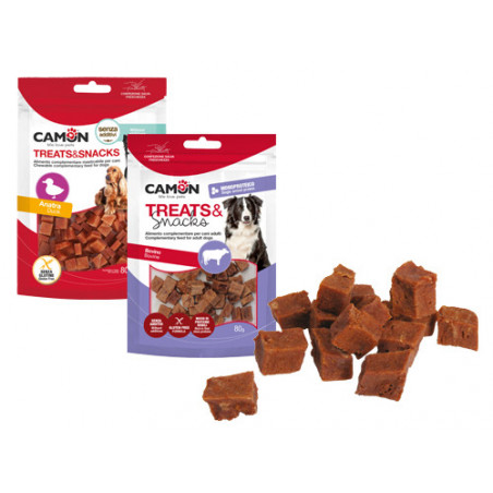 Snack per cani Camon Dadi Manzo 80g – Monoproteico, senza glutine, 12 pezzi