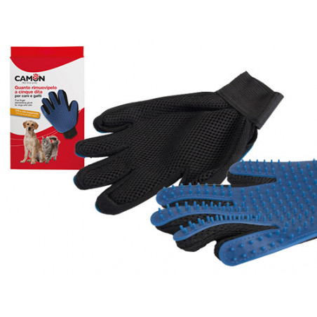 Guanto rimuovipelo Camon per cani e gatti – 5 dita, punte TPR, traspirante