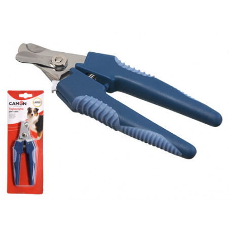 Tagliaunghie Camon per cani taglia L – Lame inox, barra ferma-unghia, impugnatura ergonomica
