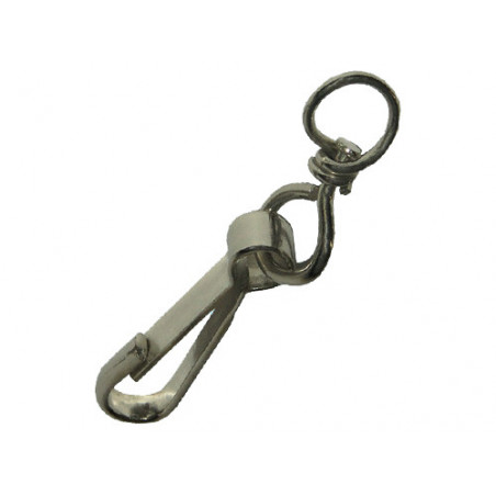 ELIMINARE H8Moschettone Simplex art. 745 mm 120 – Acciaio nichelato, per carichi pesanti