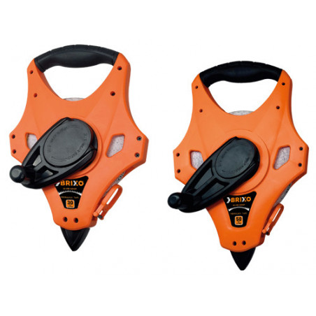 Rotella metrica Brixo Pro 30 m – Nastro in fiberglass e custodia ABS per uso professionale