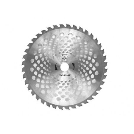 Disco Greencat 40 denti Ø255 mm – Acciaio con denti in Widia per decespugliatore