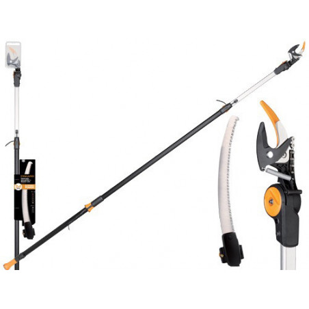 Svettatoio telescopico 240–400 cm con seghetto per rami fino a 32 mm – Fiskars