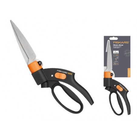 Forbici erba Servo-System GS42 con lame rotanti a 360° e meccanismo anti-blocco – Fiskars