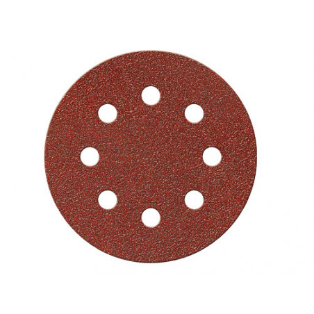 Dischi abrasivi E28 velcrati Ø125 mm grana 40 con 8 fori per levigatura su legno e metallo – Imperial
