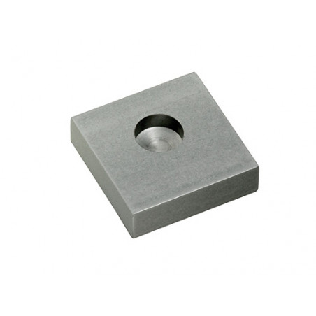 Piastra per perno inferiore Ø24,5 mm – base 115 mm – per cardini cancelli – Comunello A.115