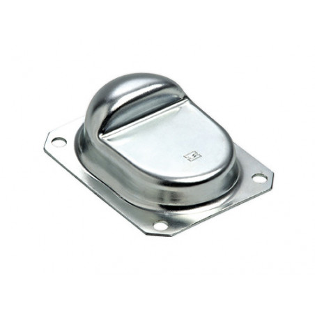Battente d'arresto zincato piccolo – per cancelli a battente – Comunello A.166P