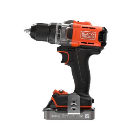 Trapano avvitatore 18V 2.0Ah – mandrino 13 mm – luce LED – Black+Decker BCD382D1XC