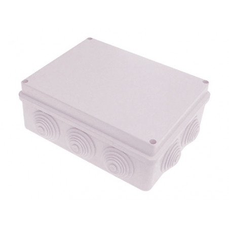 Scatola di derivazione stagna 240x190x90mm – FG13407 – IP55 con 12 passacavi e coperchio con viti – FAEG