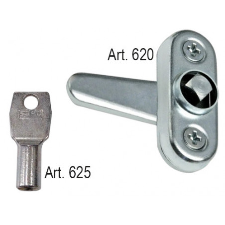 Chiave quadra zincata per chiavistelli 7x7mm – Art. 625 – uso serrature e sportelli tecnici – Comunello