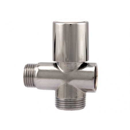 Rubinetto lavatrice 3 vie 1/2" in ottone cromato – Art. 255 – uso impianti idraulici domestici – ITAP