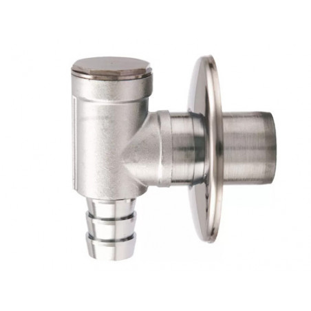 Sifone a muro per lavatrice da 3/4" in ottone cromato – Art. 390 – uso scarico lavatrice – ITAP