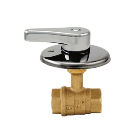 Rubinetto incasso sfera leva 1/2" in ottone stampato – Art. 138 – uso impianti idraulici domestici – ITAP