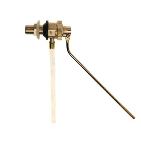Rubinetto galleggiante 3/8" silenzioso in ottone satinato – modello E28113 – uso cassette WC – Farg
