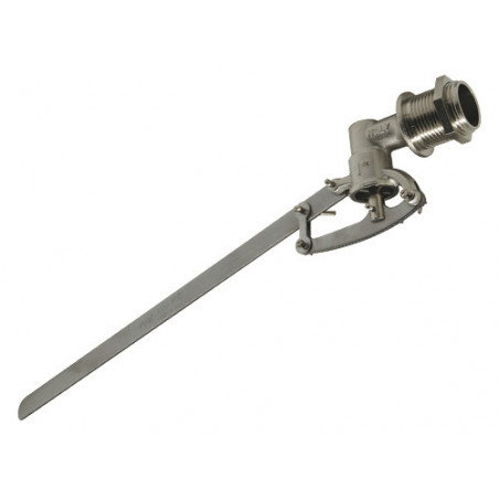 Rubinetto galleggiante 1" in ottone con asta piatta – modello E28106 – uso cassoni – Farg