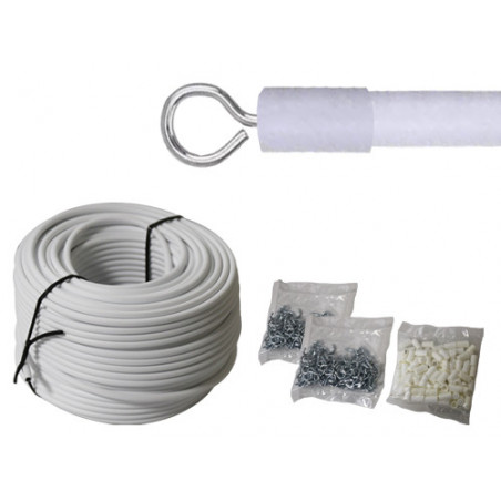 Scorritenda Bris-Brise rotante con molla acciaio plastificata 50 mt con accessori