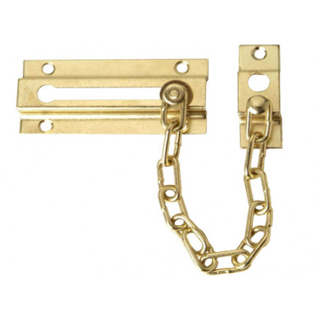 Catena di sicurezza per porte 15 cm in ottone lucido modello A.490