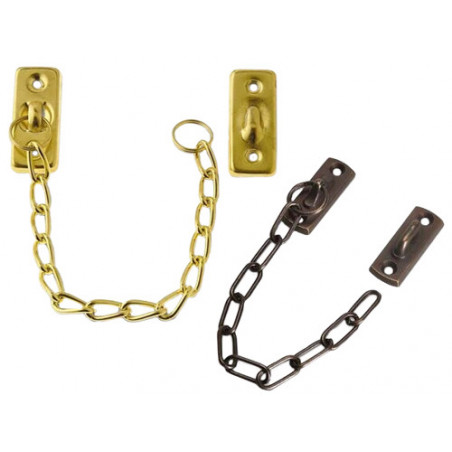 Catena ritieni ottone lucido 16 cm per finestre art. 307 in metallo resistente