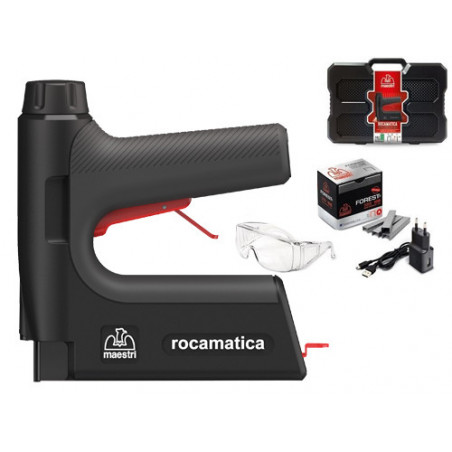 Fissatrice a batteria – ROCAMATICA 3,7V – Modello 114 per tappezzeria – Romeo Maestri